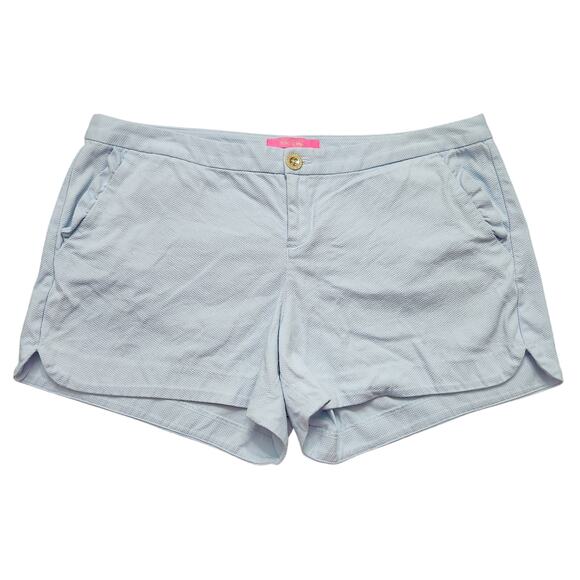Lilly Pulitzer Adie Resort Baby Blue Shorts Size 14 - Picture 1 of 5